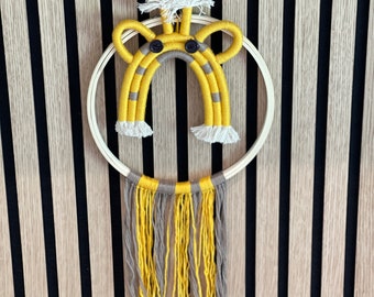 Traumfänger Giraffe Babyimmer | Wandbehang Kinderzimmer | Mobile Babyzimmer | Türschild Kinderzimmer