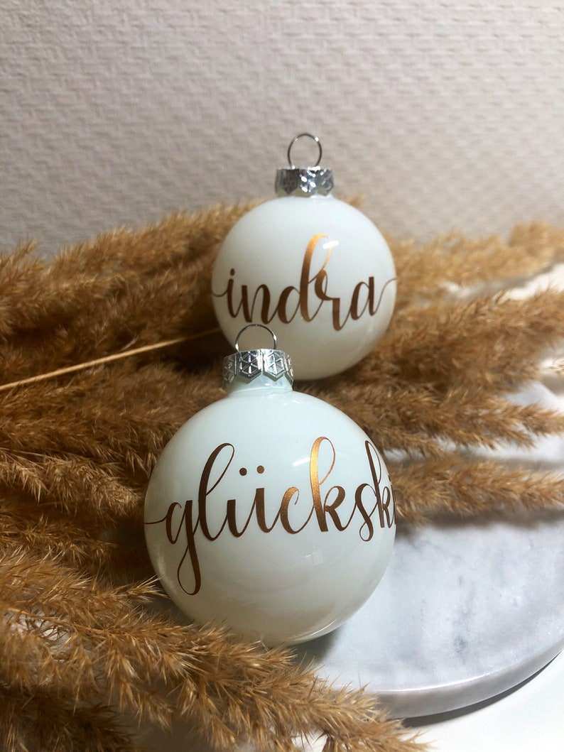 Weihnachtskugel mit Namen Weihnachtskugel personalisiert - Etsy.de