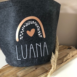 Aufbewahrungskorb personalisiert | Aufbereitungskorb Spielsachen | Korb personalisiert | Wäschkorb | Baby Geschenk