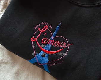 Moulin Rouge L'Amour El Tango Unisex Embroidered Sweatshirt