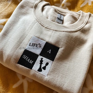 Life&#39;s A Sham Falsettos Unisex Embroidered Sweatshirt