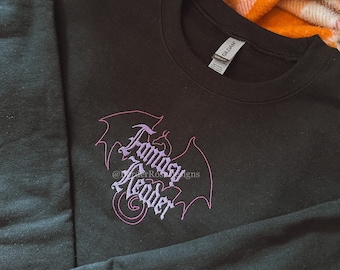 Fantasy Reader Bookish Unisex Embroidered Sweatshirt