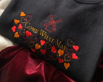 Moulin Rouge Come What May Unisex Embroidered Sweatshirt