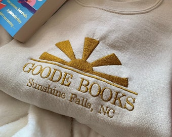 Goode Books Unisex Emily Henry Book Lovers Embroidered Sweatshirt