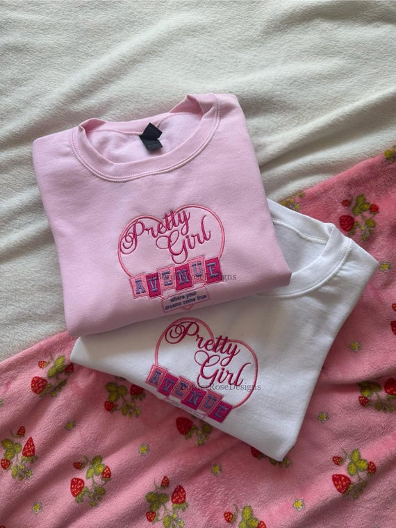 Pretty Girl Avenue House Tour Man's Best Friend Sabrina Carpenter Inspired Unisex Embroidered Sweatshirt