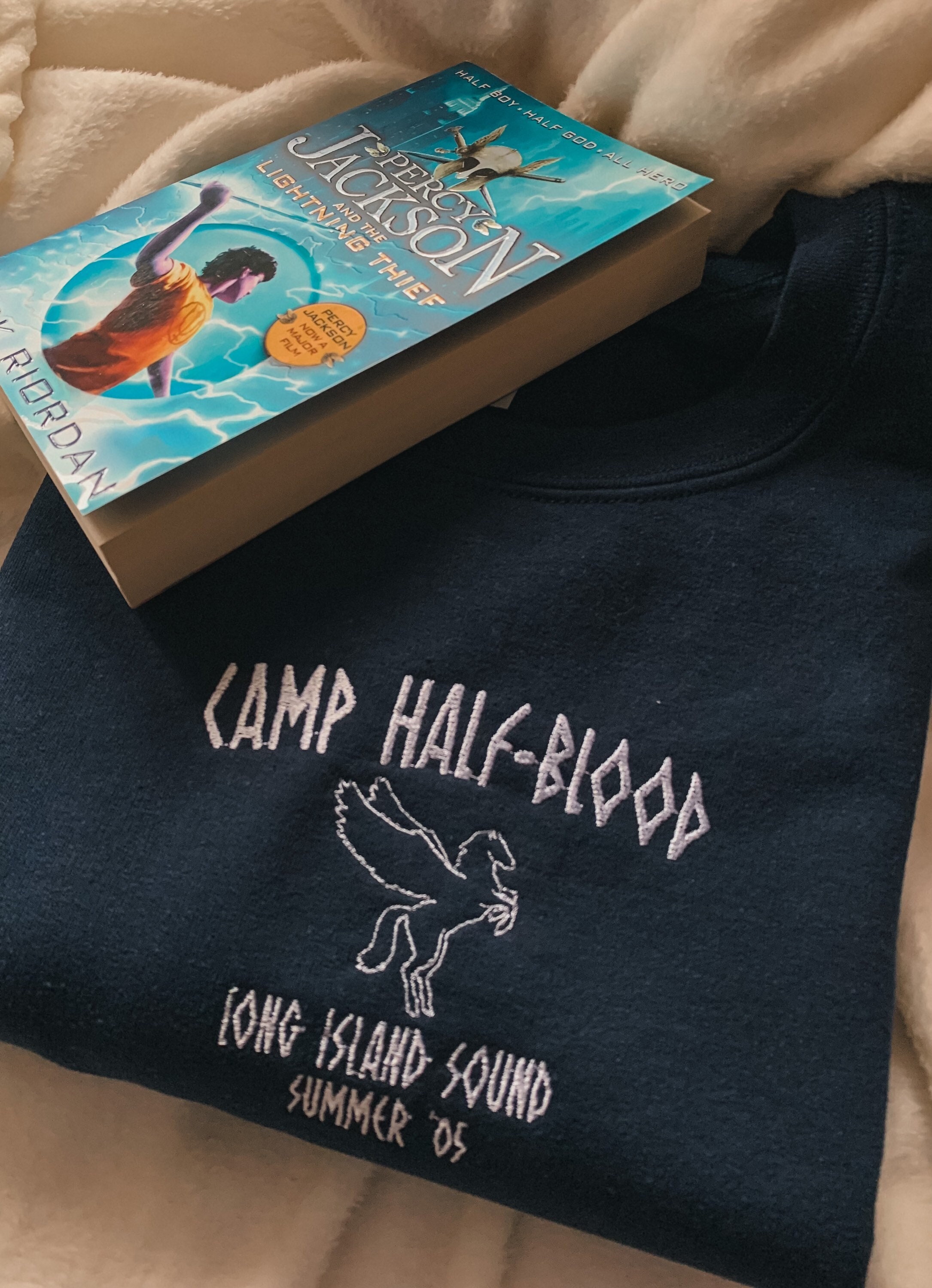 Camp Half Blood T-Shirt Kids Funny Percy & The Lightning Thief Movie Boys  Girls