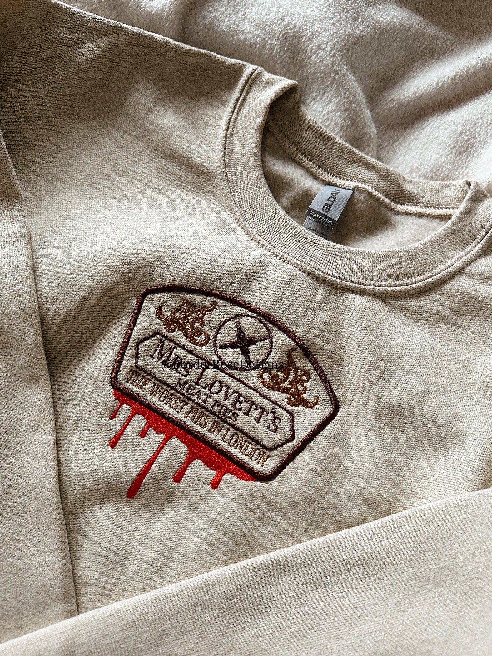 Sweeney Todd Sweatshirt Embroidered - Etsy