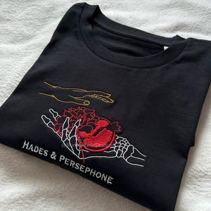Hades & Persephone Hadestown Unisex Embroidered T Shirt