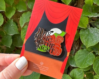 Phantom of the Opera Music of the Night Enamel Pin Badge