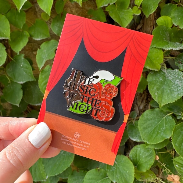 Phantom of the Opera Music of the Night Enamel Pin Badge