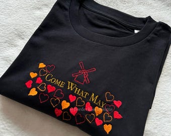 Come What May Moulin Rouge Unisex Embroidered T Shirt