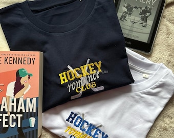 Hockey Romance Club Unisex Embroidered T Shirt
