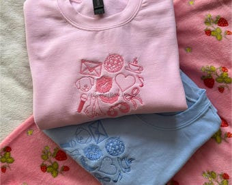 Sabrina Carpenter Inspired Unisex Embroidered Sweatshirt