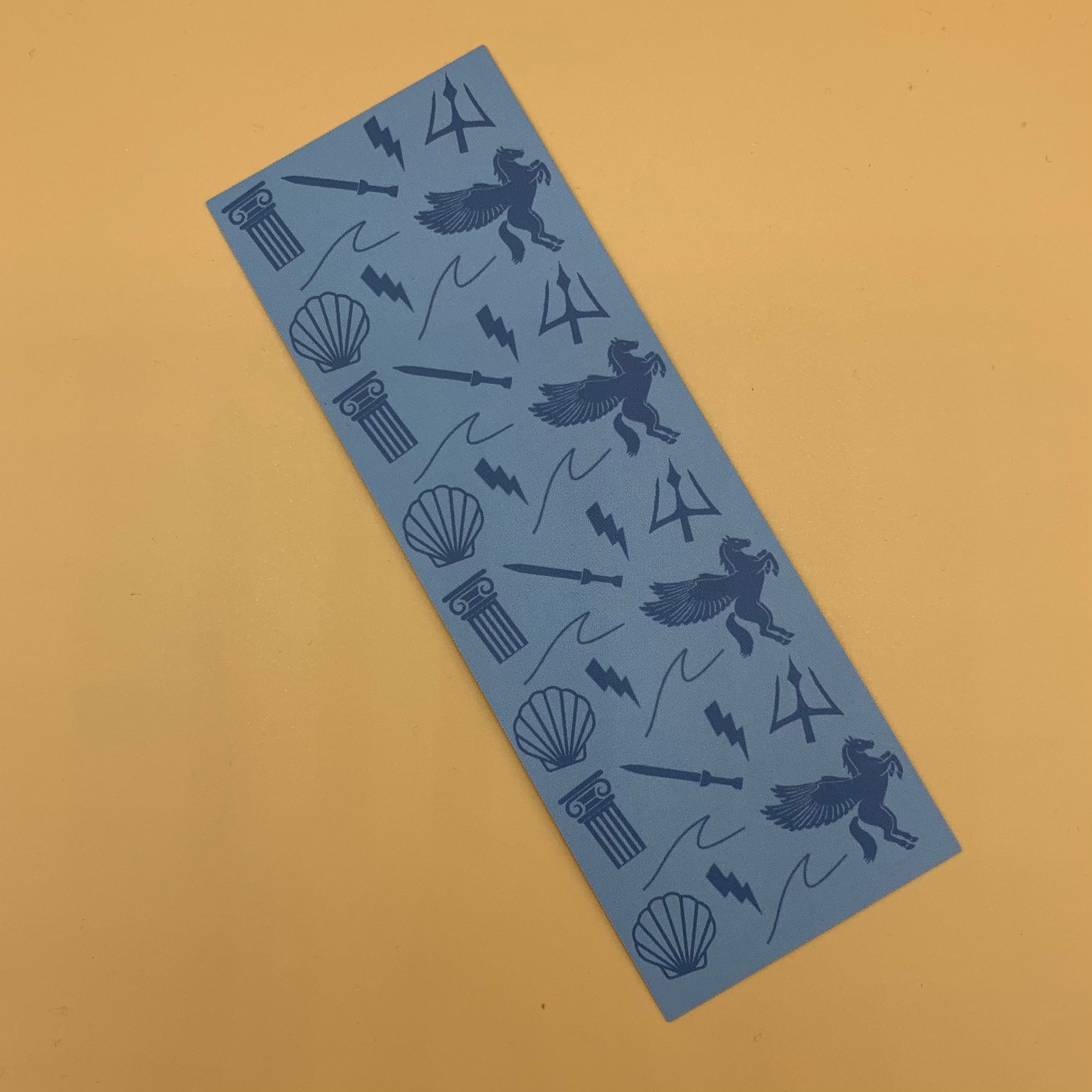 percy jackson bookmark etsy