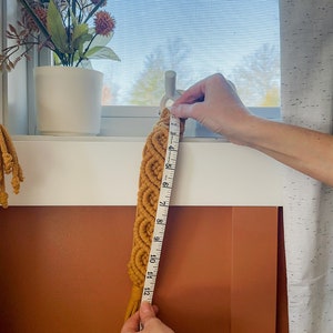 Macrame Curtain Tie Backs, Drapery Holdbacks, Farmhouse Boho Décor, Tassel Tiebacks, Eco Friendly Home Goods, Housewarming Gift, Room Decor image 5