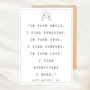 Printable Card for Mother&#39;s Day, Greeting Cards for Mom, Cards for Her, Happy Mother&#39;s Day, Mother&#39;s Day Gifts, Love Mom Card, Digital Print