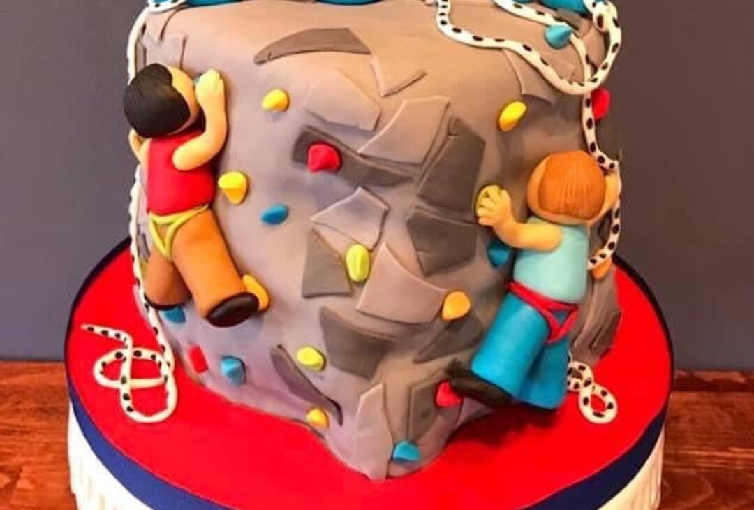 Fondant Rock Climbing Cake Toppers - Etsy