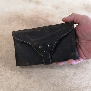 Leather pipe bag for 2 pipes