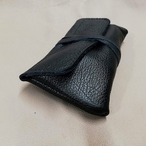 Leather tobacco pipe pouch