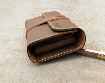 Amazon.com: FIREDOG Cigar Pouch, Genuine Leather Travel