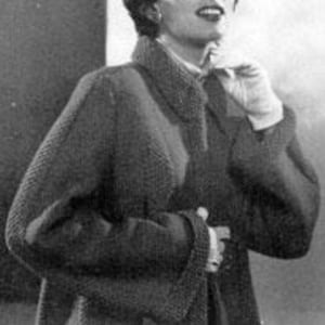 1950s Knitted Swing Time Jacket Pattern PDF Vintage