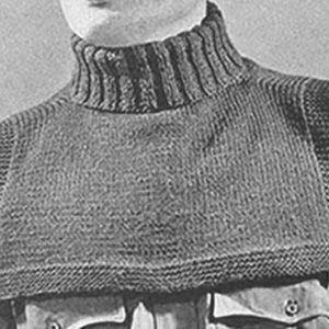 Knitted Chest Protector Plate Pattern PDF Vintage 1940s
