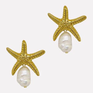 Baroque Pearl Tala Two-Way Earrings – Filipino Handmade Jewelry, Filipiniana Accessories