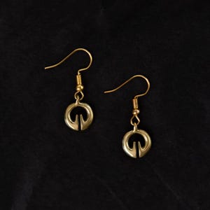 Mini Lingling-o Earrings - Handmade Brass Philippines Filipino Jewelry Accessories, Made in Ifugao, Fertility and Luck
