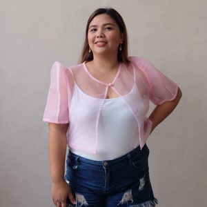 *Pre-Order* Baby Pink Bolero Womens Blouse