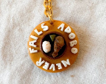 Adobo Never Fails Handmade Keychain Cute Food-Related Filipino Gift Merchandize Small Goods Polymer Clay Manila Philippines