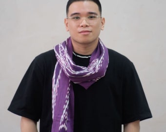 Handwoven Ifugao Binodbodan Scarf - Purple