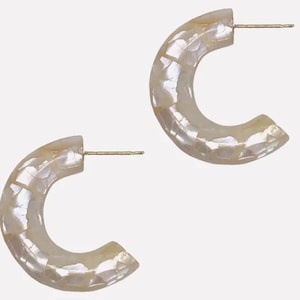 Mother-of-Pearl Aro Midi Earrings – Filipino Jewelry Accessories