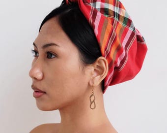 Tboli Tubao Headscarf - Handmade Philippines Filipino Accessories Scarf, Hair Tie Wrap Bandana, Handwoven in Mindanao