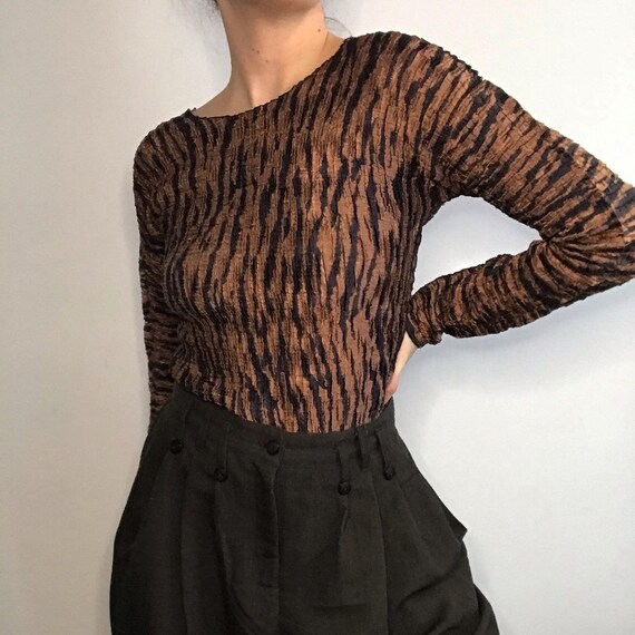 Vintage Tiger print Long Sleeve