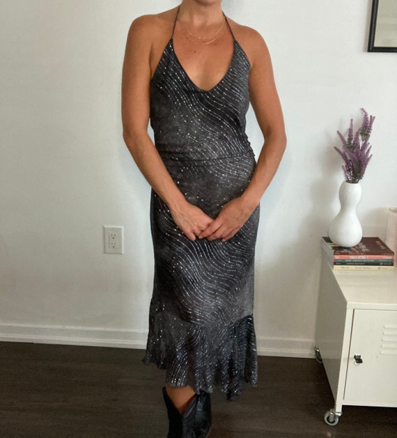 90s Le Chateau maxi dress/vintage maxi dress/spark