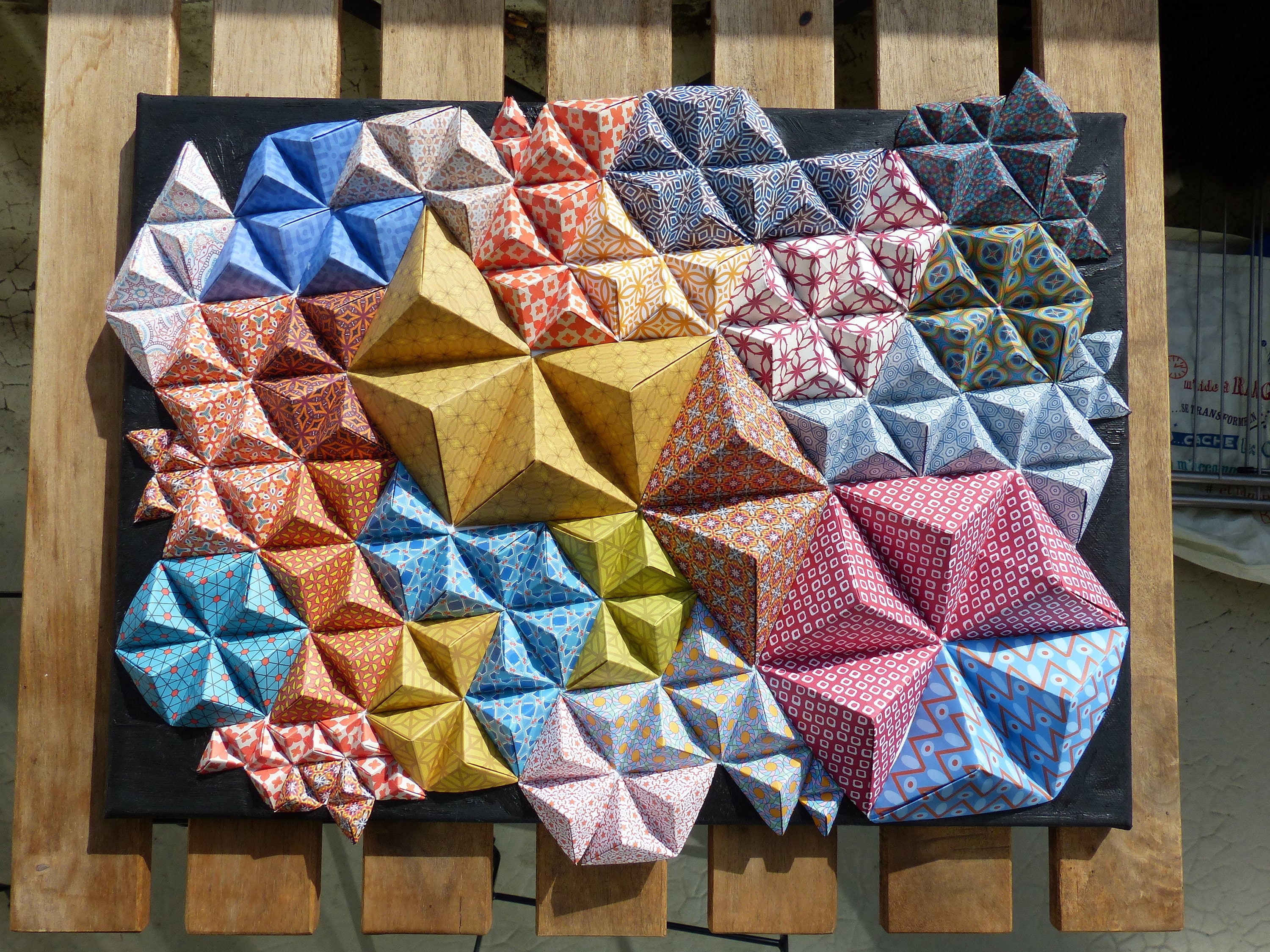 Tableau Déco Collage Pyramides