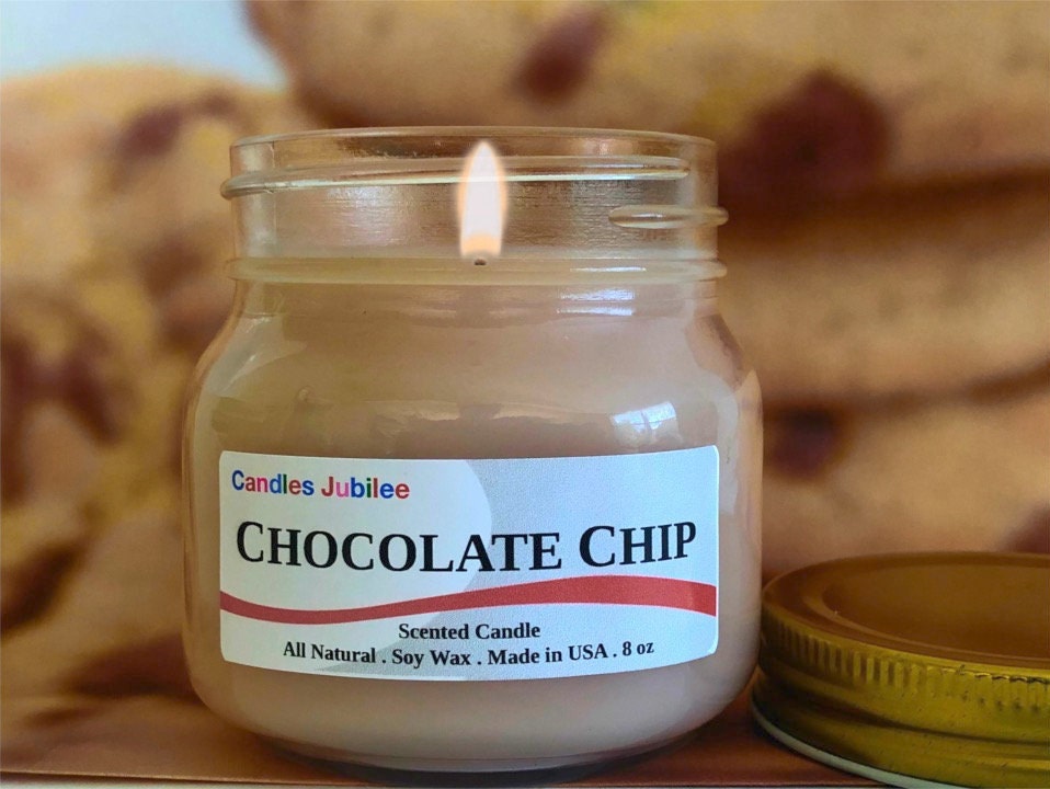Chocolate Chip Scented Candle 8 oz Etsy