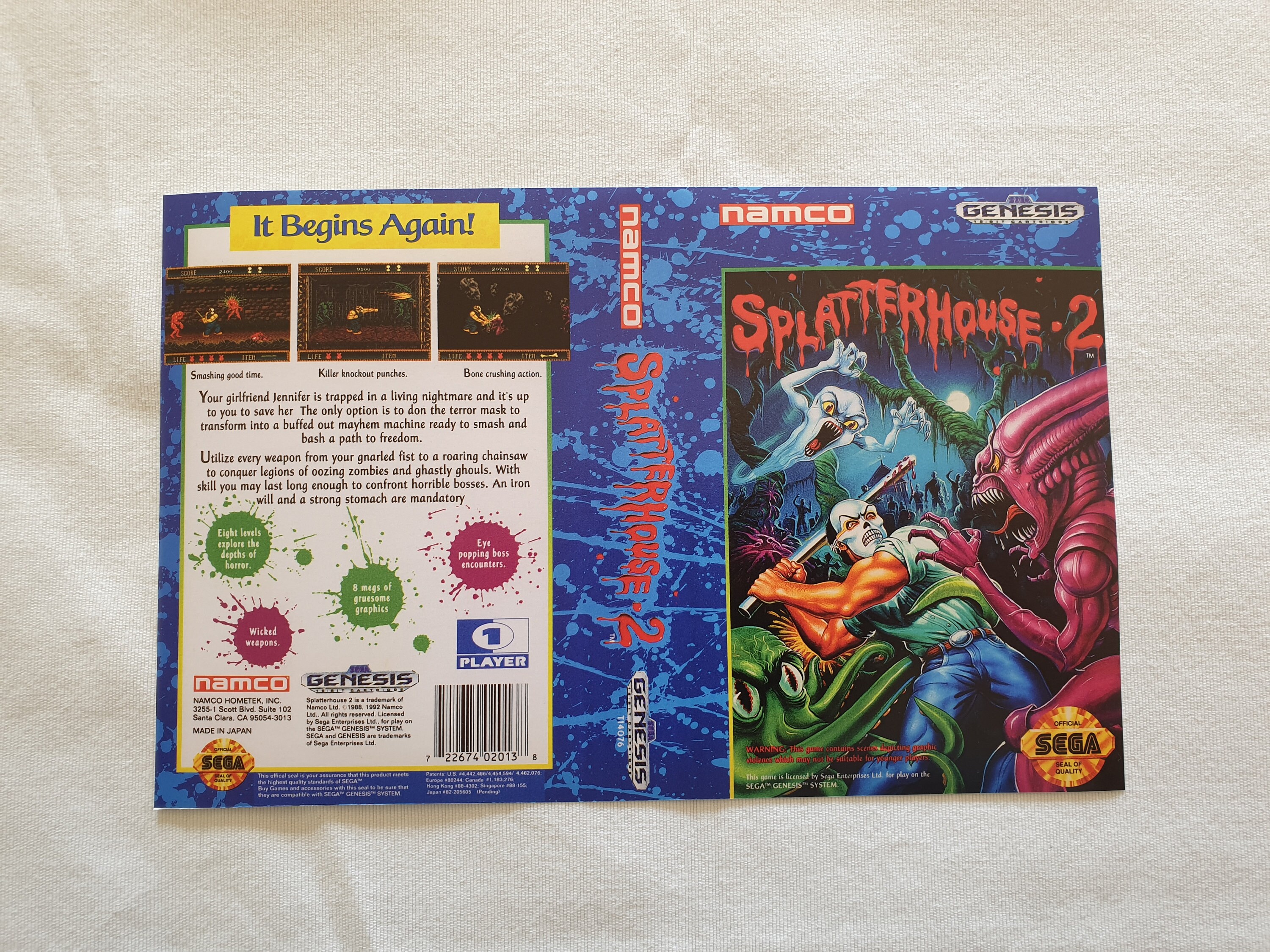 download free splatterhouse 2 sega genesis
