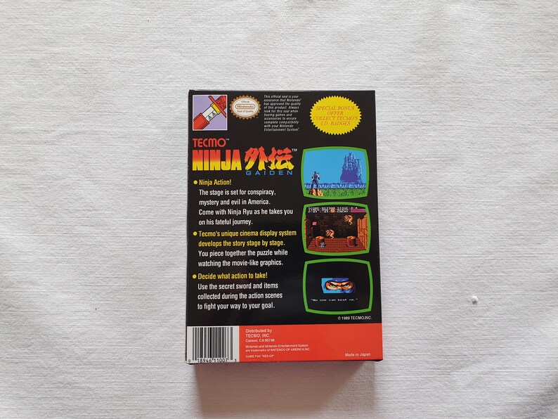 Top Quality Box only Ninja Gaiden NES Entertainment System