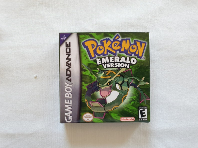 Pokemon Esmeralda Versión Gameboy Avance GBA Caja con Etsy Pokemon Esmeralda Versión Gameboy Avance GBA Caja con Etsy