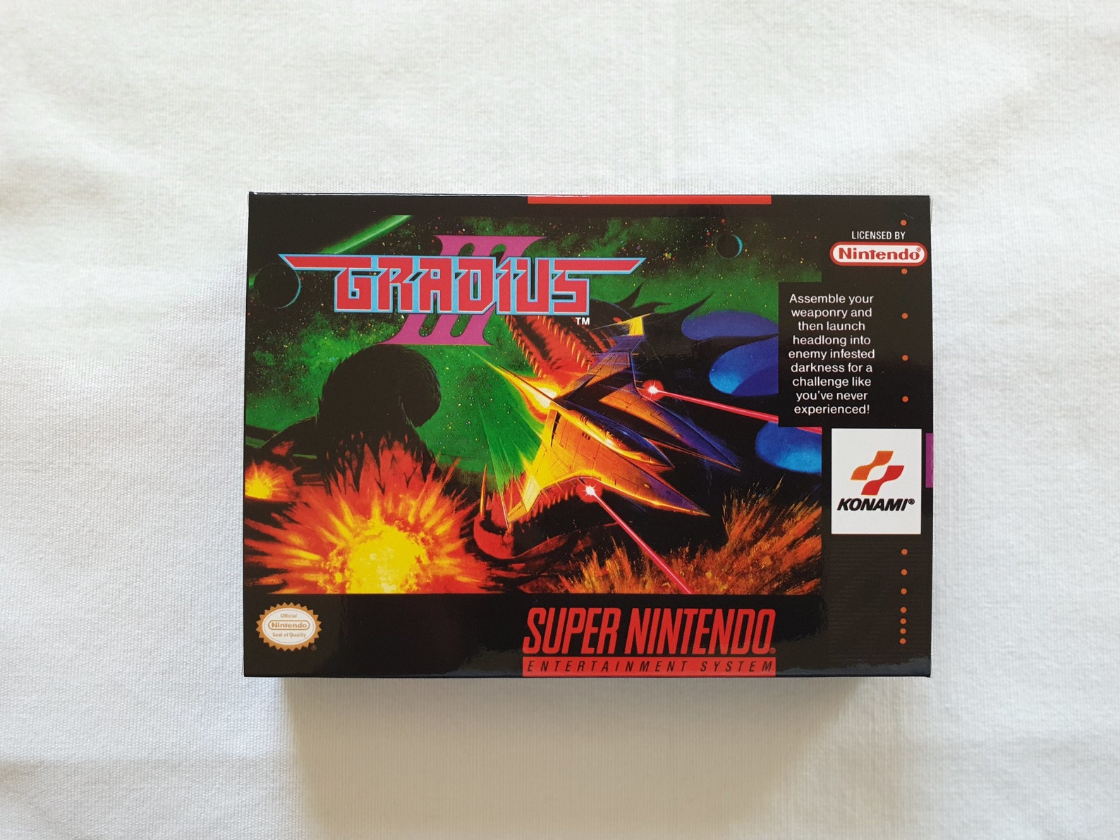 Gradius 3 SNES Super NES Box With Insert Top Quality Etsy