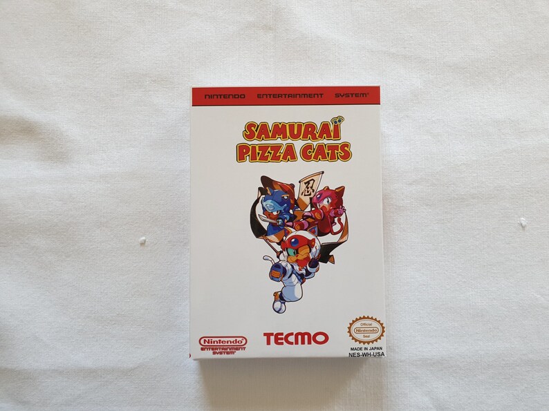 Top Quality Samurai Pizza Cats NES Entertainment System Box With Insert