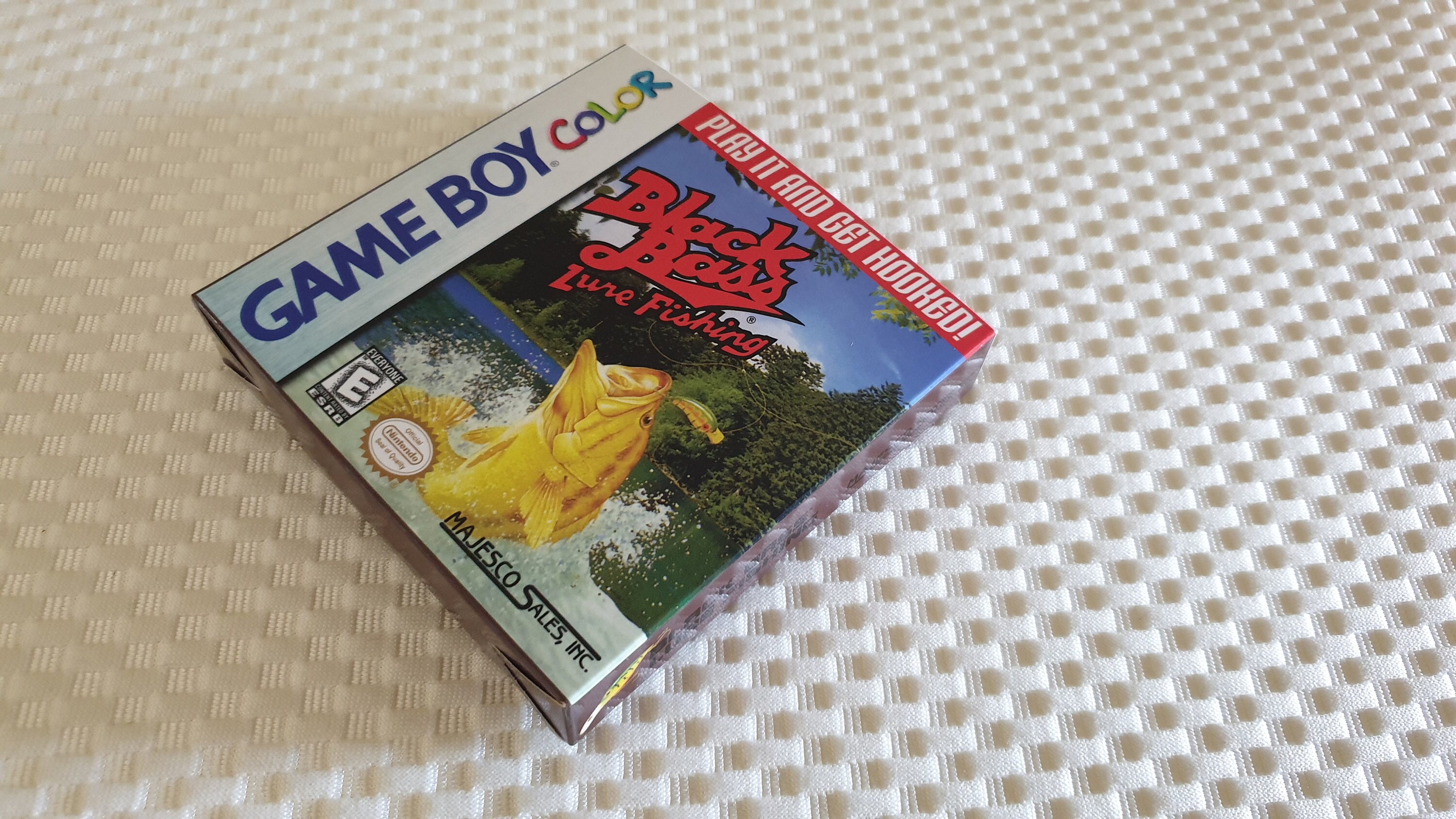 Black Bass Lure Fishing Gameboy Color GBC Box With Insert Etsy