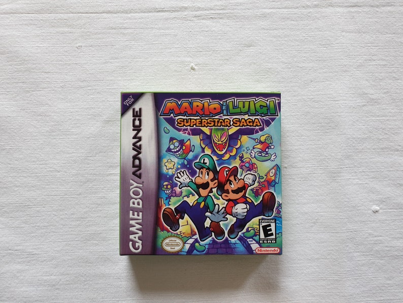Mario and Luigi Superstar Saga Gameboy Advance GBA Box With Etsy