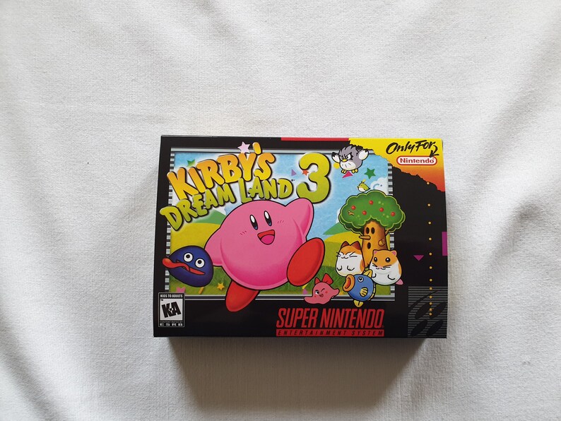 Kirbys Dream Land 3 SNES Super NES Box With Insert Top Etsy