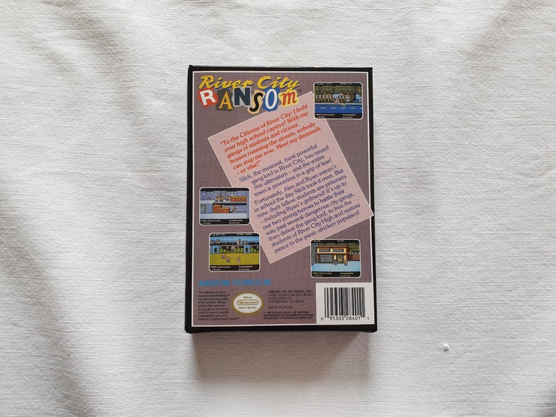 Box Only Top Quality River City Ransom NES Entertainment System