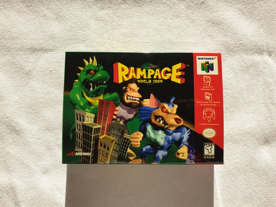 Rampage World Tour N64 Box With Insert Top Quality | Etsy