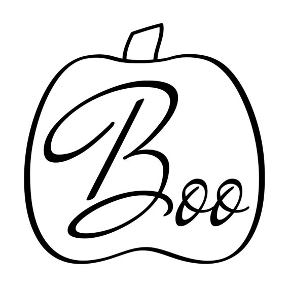 BOO PUMPKIN SVG Vinyl Cutter Cut File for Cricut Silhouette | Etsy