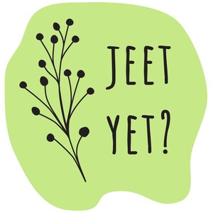 JEET YET? Bubble-free sticker in Green – Sassy Southern Sayings on stickers