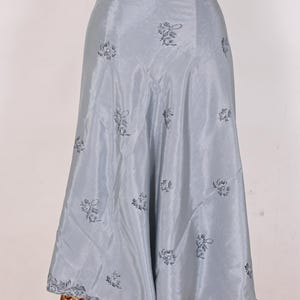 Vintage Silk Wrap Skirt: Reversible Bohemian Saree Dress, Plus Size